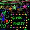 540 feet Paper UV Neon Garland Neon Streamers Glow in The Dark Neon Party Supplies and Decorations Glow in The Dark Streamers Blacklight